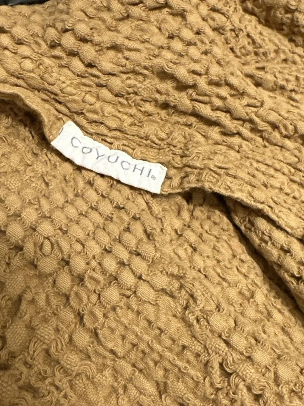 Coyuchi Cascade Organic Cotton Rust Euro Sham Burnt Orange